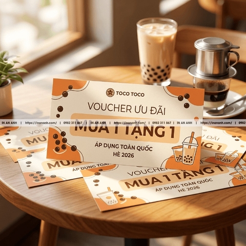 In Voucher Số Lượng Ít Thiết Kế Chuyên Nghiệp
