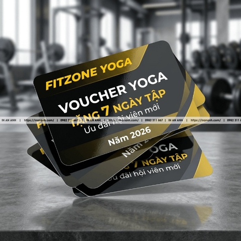 In Voucher Phòng Gym – Fitness – Yoga Chuyên Nghiệp