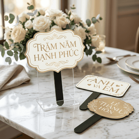 Làm Hashtag Cầm Tay (Photo Prop) - Lấy Nhanh, Thiết Kế Đẹp Cho Sự Kiện, Đám Cưới
