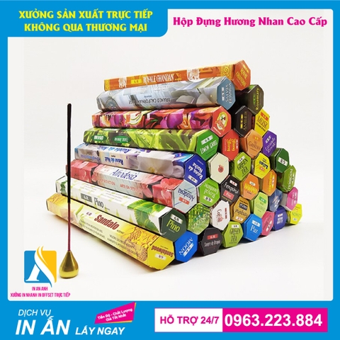 In hộp đựng nhang trầm giá rẻ - Nhận in số lượng ít tại Hà Nội