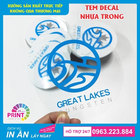 In Decal Trong Suốt Theo Yêu Cầu – Đẹp, Rẻ, Lấy Ngay