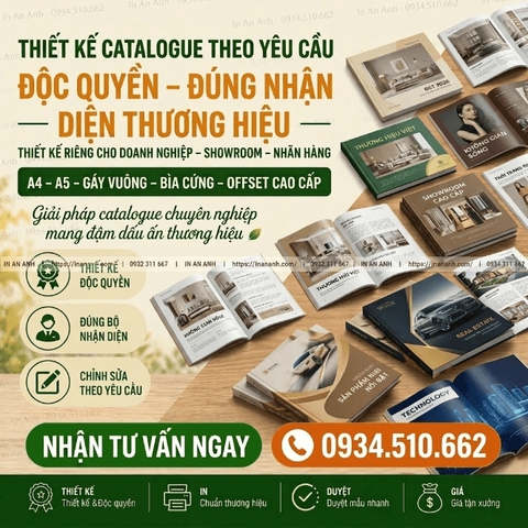 Thiết Kế Catalogue Chuyên Nghiệp - Dịch Vụ Trọn Gói, Miễn Phí Khi Đặt In