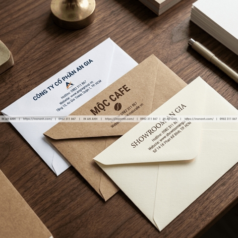 Thiết Kế Phong Bì Theo Yêu Cầu - Miễn Phí Khi Đặt In Tại In An Anh