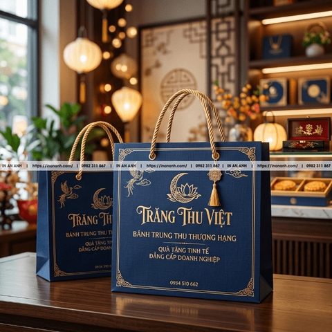 In Túi Đựng Bánh Trung Thu - Túi Giấy Cao Cấp In Theo Thương Hiệu & Có Sẵn
