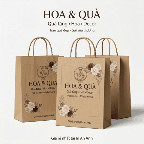 In Túi Giấy Kraft - Bền, Mộc, Thân Thiện Môi Trường, In Logo Sắc Nét