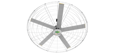 Quạt gắn tường sải cánh rộng, tốc độ chậm, lưu lượng lớn HVLS
