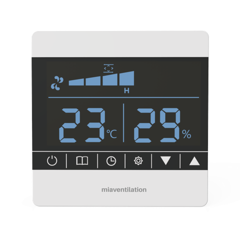 Điều khiển Nút cảm ứng - 3 tốc độ + Nhiệt độ + độ ẩm