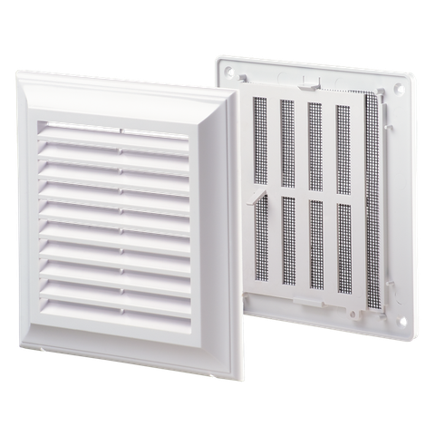 Cửa gió nhựa VUÔNG - cửa chớp đ/c bằng tay - DECOR 180х180BRs