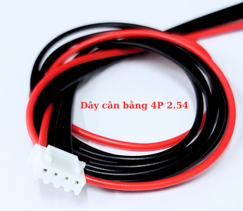 Dây cân bằng điện áp 24AWG, dây mạch BMS 4P 2.54mm dài 50cm jack cái