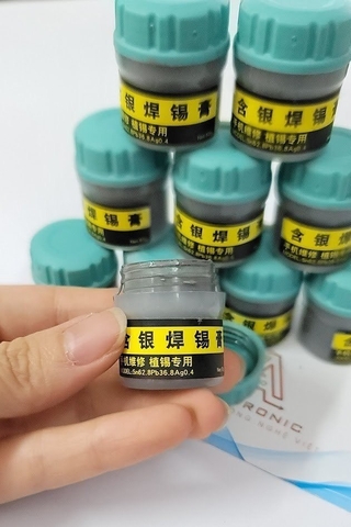 Thiếc hàn Bột, thiếc kem hộp 50g Sn62.8 Pb36.8 Ag0.4 T4-A12