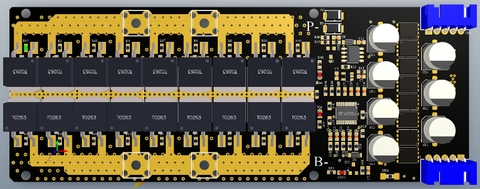 Mạch BMS 3S 250A pin 3.7V có sẵn cân bằng chủ động 4A, xả cao lưu trữ và khởi động