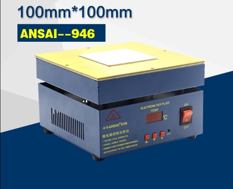 Mâm nhiệt hàn led LCD ANSAI-946A 100x100mm 550W 50-350 độ (KV4KH)