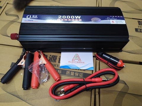 Bộ chuyển nguồn 24V lên 220V 2000W Sóng SIN chuẩn, Bộ nguồn inverter -kích điện 24V lên 220V G1-T2 (BH 3 thg)