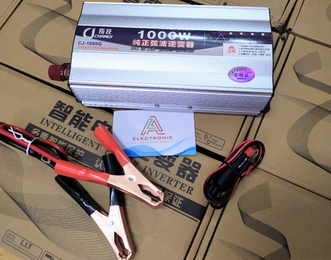 Kích điện,  Bộ chuyển nguồn 12V lên 220V 1000W SIN chuẩn, Bộ nguồn inverter -kích điện 12 lên 220V G1-T3 TU4 1.5%