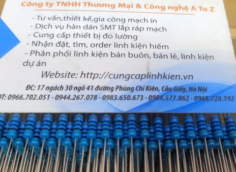 Điện trở MF 500R 1/2W 1% Chân đồng (100pcs) T1-K6