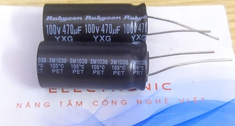 Tụ Rubycon 470uf 100v 16X35 RK-188