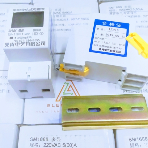 Công tơ điện tử đa năng1 pha 220v 60A không reset (có đèn nền) G2