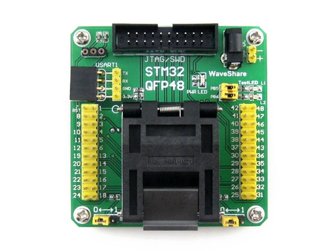 Đế nạp lập trình STM32 QFP48 STM32F103CB STM32F103C8 RK-158