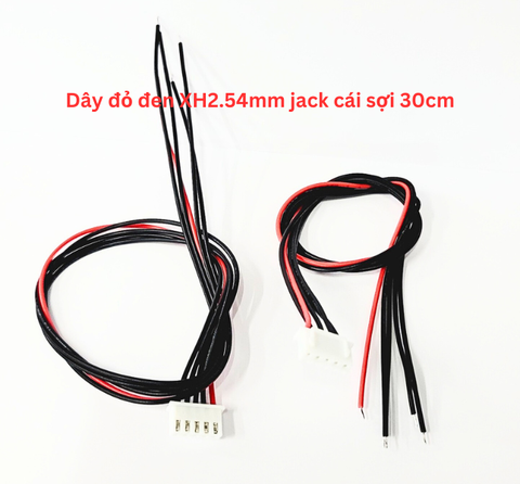 Dây đỏ đen XH2.54mm jack cái sợi 30cm