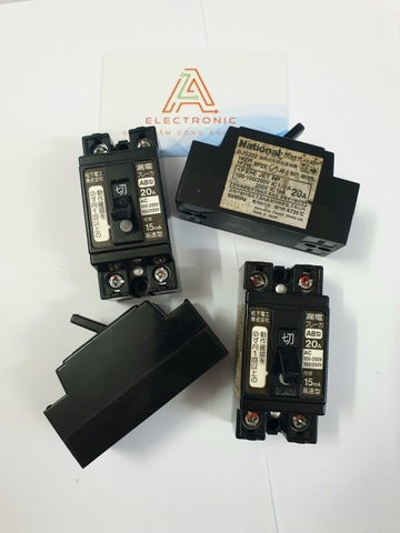 Atomat chống giật Nhật 20A dùng cho bình nóng lạnh, gia dụng, bếp từ, lo vi sóng v.v.v...  G2-0
