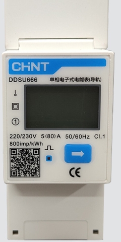 Công tơ điện 1 pha DDSU666 (80A) 220V 50HZ màn hình hiển thị LCD