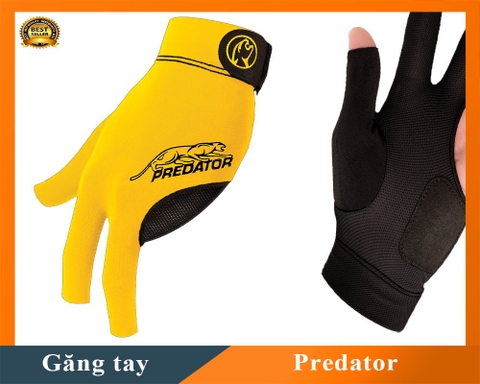 Găng tay Bi-a Predator Tay Trái Màu Vàng   | 1Cue.vn