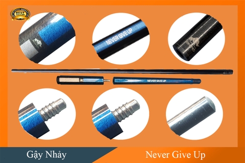 Cơ, Gậy Nhảy Bi a Rhino Never Give Up Blue | 1Cue.vn