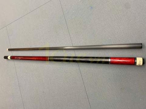 Cơ, Gậy Bi-a AB Đỏ kèm ngọn carbon Custom A l 1Cue.vn