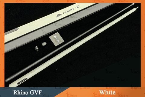 Cơ, Gậy Bi-a Rhino GVF White Ngọn Carbon