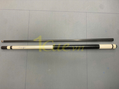 Cơ, Gậy Bi-a AB Trắng kèm ngọn carbon Rhino l 1Cue.vn