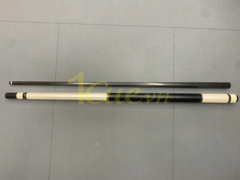Cơ, Gậy Bi-a AB Trắng kèm ngọn carbon Custom B l 1Cue.vn