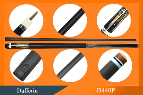 Cơ, Gậy Bi-a Dufferin D440-P Ngọn Cacbon Rhino | 1Cue.vn
