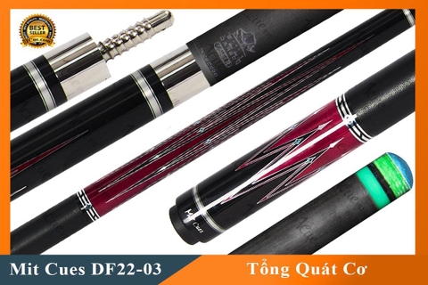 Cơ, Gậy Bi-a Mit Cues DF22 03 Ngọn CarbonRhino  | 1Cue.vn