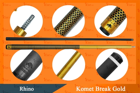 Cơ Gậy Bi-a Phá Rhino Break Komet Gold 1Cue.vn