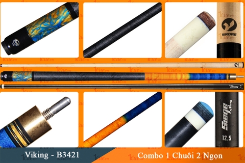 Cơ, Gậy Bi-a Viking-VK B 3421 Combo 2 Ngọn Vikore, Siege 1Cue.vn