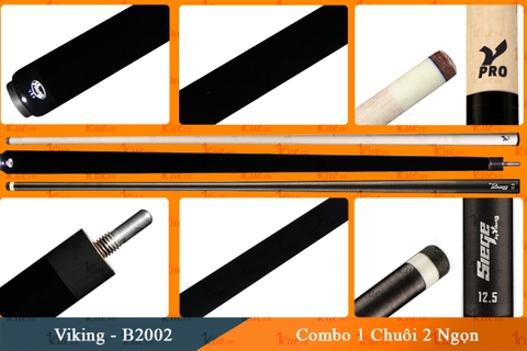 Cơ, Gậy Bi-a Viking-VK B2002 Combo 2 Ngọn Vpro, Siege 1Cue.vn