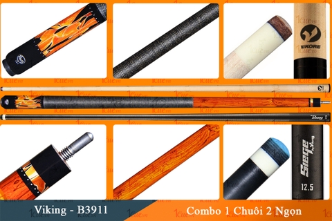 Cơ, Gậy Bi-a Viking - VK B3911 Combo 2 Ngọn Vikore, Siege 1Cue.vn 