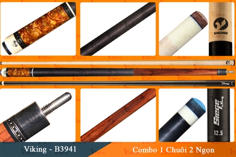 Cơ, Gậy Bi-a Viking-VK B3941 Combo 2 Ngọn Vikore, Siege 1Cue.vn