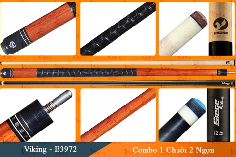 Cơ, Gậy Bi-a Viking-VK B3972 Combo 2 Ngọn Vikore, Siege 1Cue.vn
