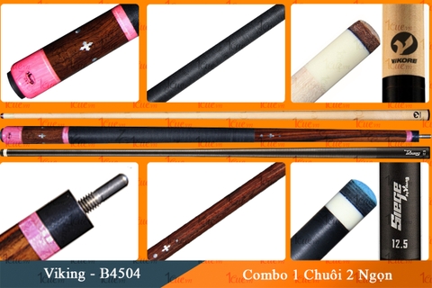 Cơ, Gậy Bi-a Viking-VK B4504 Combo 2 Ngọn Vikore, Seige 1Cue.vn