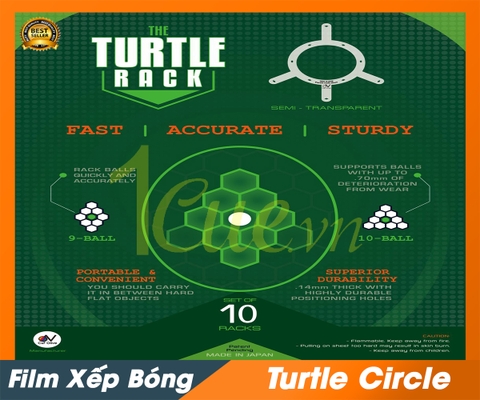 Film Xếp Bóng Bi a Turtle Circle Mezz Cues | 1Cue.vn