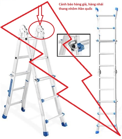 Cảnh báo hàng giả, hàng nhái thang nhôm Hàn quốc