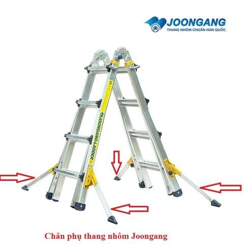 Chân phụ thang nhôm Joongang Hàn quốc