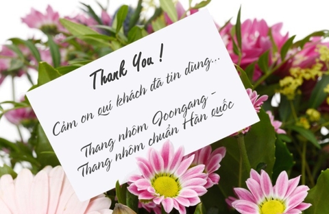 Thang nhôm Joongang cảm ơn quí khách đã tin dùng