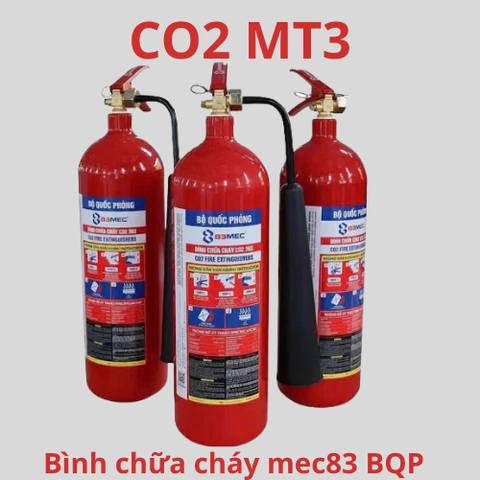 Bình Chữa Cháy C02 MT3-3kg  Mec83 bộ quốc phòng