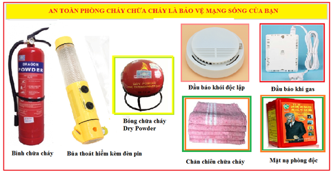 Combo sản phẩm PCCC cho gia đình - Combo 3