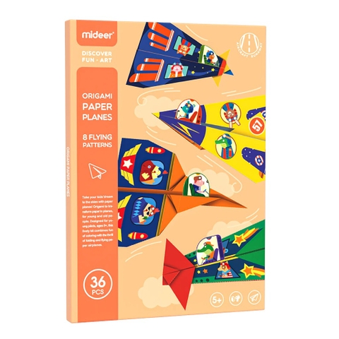 Gấp giấy Origami Paper Planes hãng Mideer 36pcs