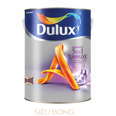 Sơn nội thất siêu cao cấp Dulux Ambiance 5in1 SuperFlexx (Z611B) 5L - Siêu  bóng Công ty TNHH Đầu tư và Thương mại BIQ