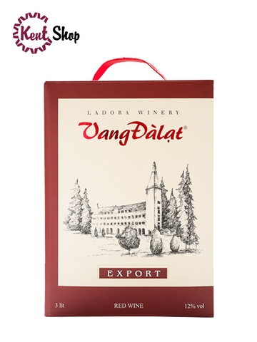 Rượu Vang Đà Lạt Export Bịch 3L Đỏ