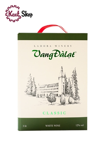 Rượu Vang Đà Lạt Classic Bịch 3L Trắng